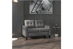 PU Leather Couch for Home & Office - Grey - Click for more details