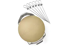 Napoleon Grills 70002 Commercial Pizza Stone with Skewers and Rack - Click for more details