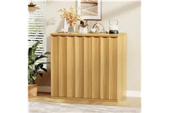 Modern Sideboard Cabinet Fluted 31.5' Buffet Dining Room - Click for more details