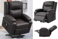 Comfortable Power Lift Recliner with Footrest, Easy Assembly - Click for more details