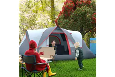 6 Person Family Camping Tent 3 Room Waterproof Outdoor - Click for more details