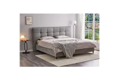Soft Bound Steel Frame Bed - King - Click for more details