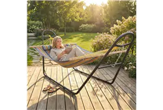 Heavy Duty Hammock with Stand with Detachable Pillow - Click for more details