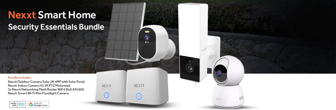 Nexxt Smart Home Security Essentials Bundle  - Click for more details