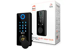 Nexxt Smart Wi-Fi® Door Lock - Black  - Click for more details