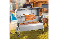 46' Rotisserie BBQ Grill, Whole Pig Lamb Goat Roaster - Click for more details