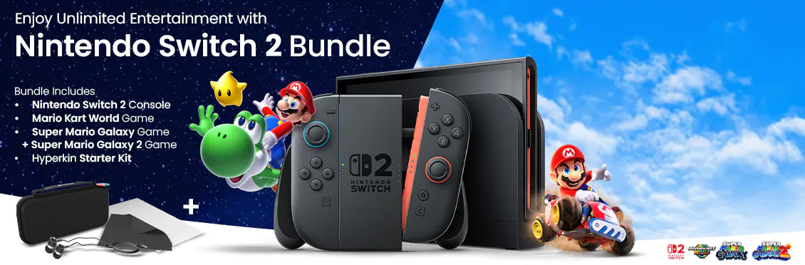 Nintendo Switch 2 + Mario Kart™ World Bundle with Two Games and Hyperkin Kit  - Click for more details