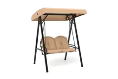 2-Person Outdoor Porch Swing Chair with Canopy - Click for more details