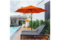 Sun Shade Patio Umbrella - Orange - Click for more details