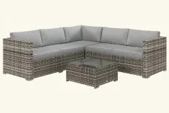 All-Weather & Comfortable 4-Piece Outdoor Rattan Patio Set - Click for more details