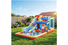Multi-Activity Inflatable Bouncy Castle with Slide - Click for more details