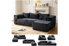 IMHome Boneless L Shaped Sofa (Right Hand Facing) - Click for more details