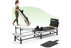 Paeta - 86' Foldable Pilates Reformer Machine with Jump Board - Click for more details