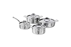 Lagostina Artigiano: 3-Ply Stainless Steel Cookware Set 8 Pieces - Click for more details