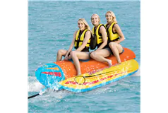 3-Person Inflatable Banana Boat with 3 EVA-padded Seats and Handles - Click for more details
