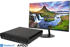 HP EliteDesk 8 Mini Desktop PC - AMD RYZEN 5 / 16GB / 512GB + Monitor  - Click for more details