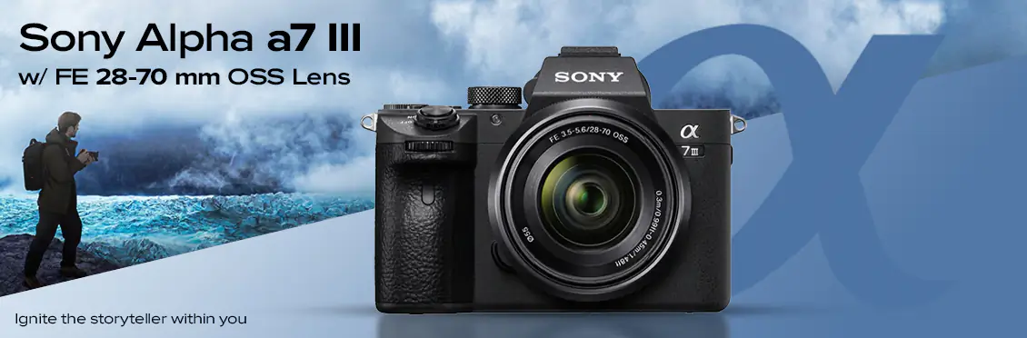 Sony Alpha a7 III Mirrorless [Video] Camera with FE 28-70 mm OSS Lens - Black  - Click for more details