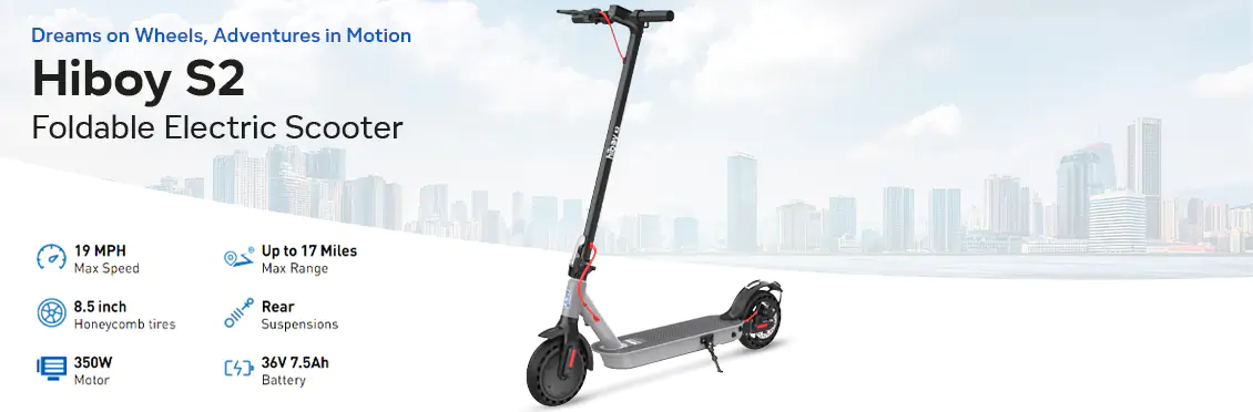 HiBoy - S2 Foldable eScooter - 350W  - Click for more details