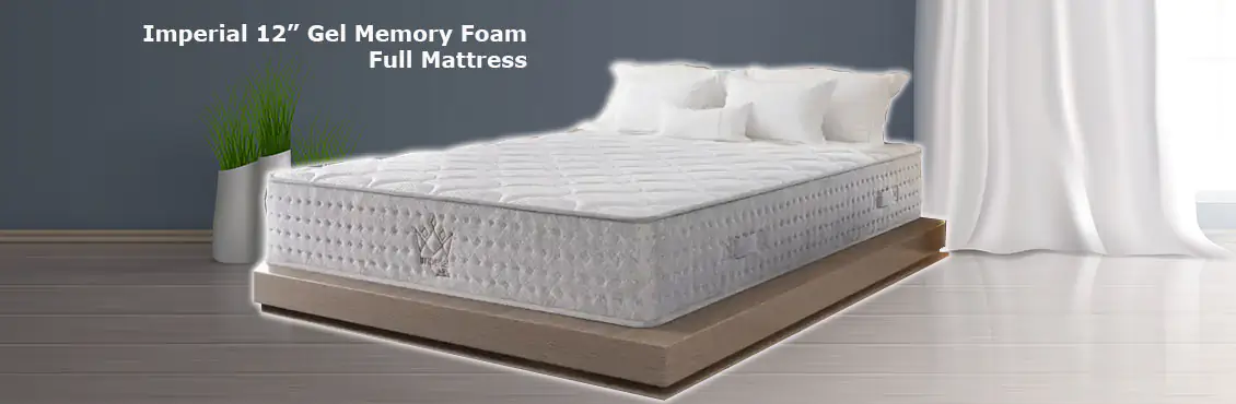 Imperial 12” Gel Memory Foam Full Mattress  - Click for more details