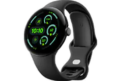 Google Pixel Watch 3 (45mm) Smartwatch - LTE - Matte Black  - Click for more details