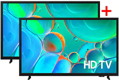 Samsung 32” H5000F Class HD Smart TV - Bundle of 2  - Click for more details