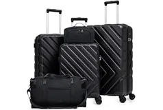 5-Piece Travel Set – Expandable Spinner Luggage & Duffel with Lock. - Click for more details
