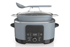 4-in-1 Slow Cooker, Dutch Oven & More, Glass Lid & Integrated Spoon - Click for more details
