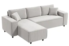 Modern Comfortable Sectional with Solid Wood Frame & Thick Cushions - Click for more details