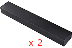 Samsung B-series HW-B400F 2.0 ch Soundbar - Bundle of 2  - Click for more details
