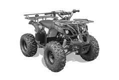 MotoTec Bull 125cc 4-Stroke Kids Gas ATV Black - Click for more details