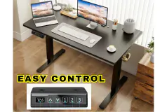 63' Electric Height Adjustable Standing Desk - Black - Click for more details