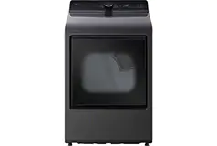 LG 7.3 Cu. Ft. Smart Electric Dryer with Sensor Dry - Platinum Black  - Click for more details