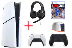 PlayStation 5 Slim Disc Edition Bundle with FREE NBA 2K26 Game  - Click for more details