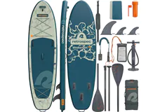 10' Inflatable Paddleboard Bundle with Paddle & Pump - Click for more details