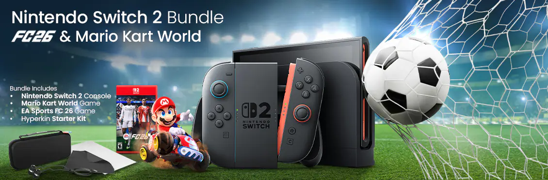 Nintendo Switch 2 + Mario Kart World Bundle with EA SPORTS FC 26 Game  - Click for more details