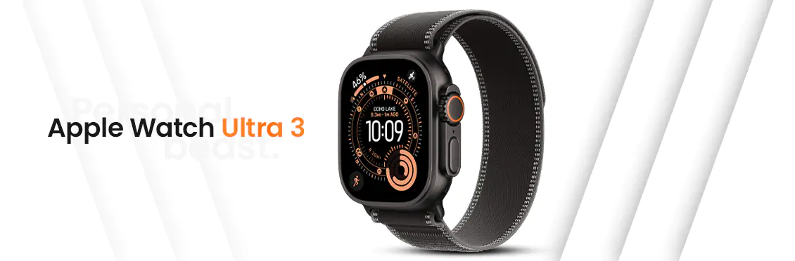 Apple Watch Ultra 3 (GPS + Cellular, 49mm) in Black Titanium  - Click for more details