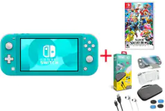 Nintendo Switch Lite Turquoise Bundle  - Click for more details