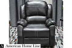 Lorraine Bel-Aire Deluxe Reclining Club Chair in Ebony  - Click for more details