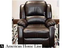Lorraine Bel-Aire Deluxe Reclining Club Chair in Mocha  - Click for more details