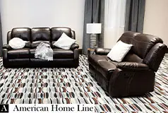 Lorraine Bel-Aire Deluxe  Reclining Living Room Set in Mocha Includes: Sofa & Loveseat  - Click for more details