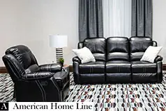 Lorraine Bel-Aire Deluxe  Reclining Living Room Set in Ebony  Includes: Sofa & Chair  - Click for more details