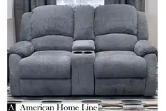 Crawford Luxury Recliner Loveseat in Gray  - Click for more details