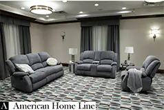 Crawford Luxury Recliner Livingroom Set in Gray Chenille Includes: Sofa, Loveseat, Chair  - Click for more details