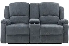 Crawford Recliner Loveseat in Gray  - Click for more details
