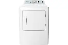 Insignia 6.7 Cu. Ft. 10-Cycle Gas Dryer - White  - Click for more details