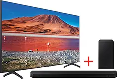 TV Samsung 65 po Cristal 4K UHD TU7000 + Samsung HW-Q600B 3.1.2ch Barre de son - Cliquez pour plus de détails