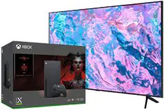 TV intelligent Samsung 65 po 4K UHD CU7000 &amp; Console Xbox Series X 1 To Diablo IV - Cliquez pour plus de détails