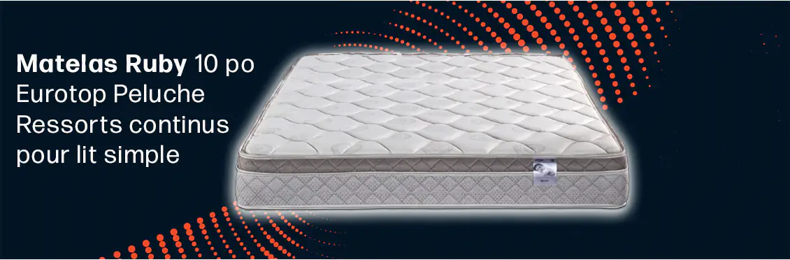 Ruby 10” Tight Top Plush Continuous Coil Twin Mattress