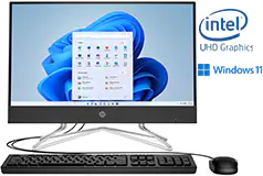 HP 21.5” FHD Celeron J4025 AIO Ordinateur du bureau&#160; (4GB/128GB/Win 11HS) - Cliquez pour plus de détails