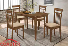 Robles 5-piece Rectangular Dining Table Set - Chestnut